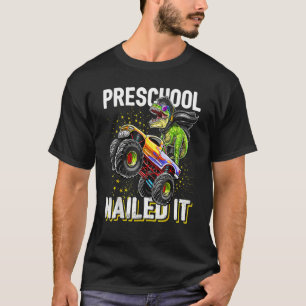 T-shirt Jardin d'enfants cloué Il Dinosaur Monster Camion