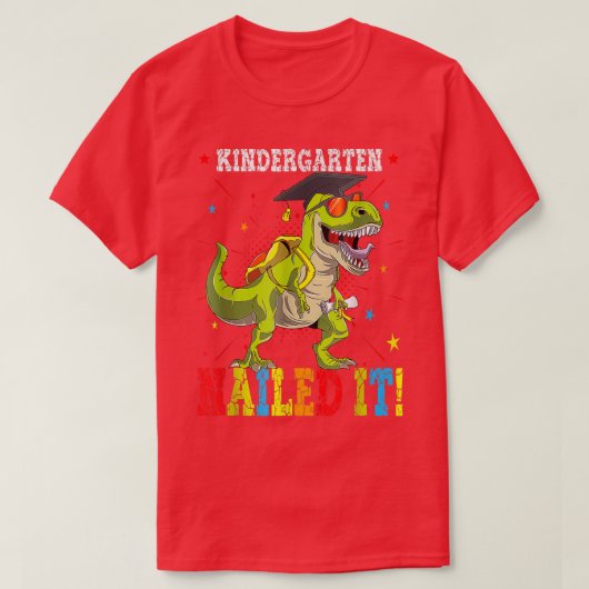T-shirt Jardin d'enfants cloué It Dinosaur TRe Graduate Cl (Design devant)