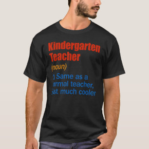 T-shirt Jardin D'Enfants Définition Enseignant S'Amuser Re
