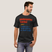 T-shirt Jardin D'Enfants Définition Enseignant S'Amuser Re (Devant entier)