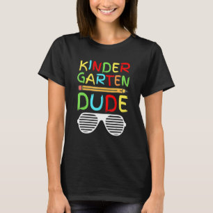 T-shirt Jardin d'enfants Dude crayon de premier jour Coule