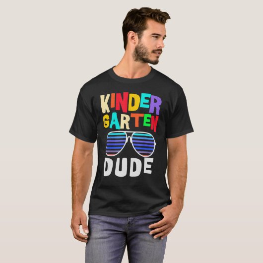 T-shirt Jardin D'Enfants Dude Funny Premier Jour Retour À (Devant entier)