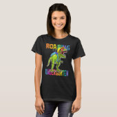 T-shirt Jardin D'Enfants Gratuits Dinosaure Rex Retour À L (Devant entier)