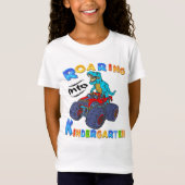 T-Shirt Jardin D'Enfants Gravants Dinosaure T Rex Retour À (Devant)