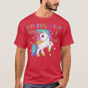 T-shirt jardin d'enfants ici je viens mignon licorne de re