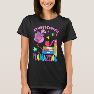 T-shirt Jardin d'enfants Is Flamazing Flamingo Amazing Kin