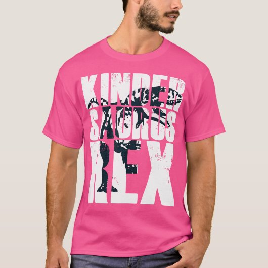 T-shirt jardin d'enfants Kindersaurus Rex Tyrannosaurus Di (Devant)