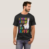 T-shirt Jardin d'enfants No Prob Llama Filles Enseignant P (Devant entier)