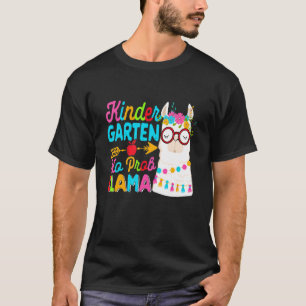 T-shirt Jardin D'Enfants Pas De Llama Prob Retourner À L'É