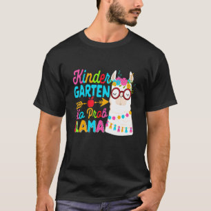 T-shirt Jardin D'Enfants Pas De Llama Prob Retourner À L'É