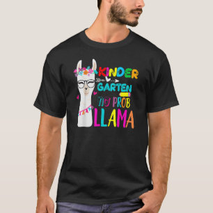 T-shirt Jardin D'Enfants Pas De Prob Llama Enseignant Reto