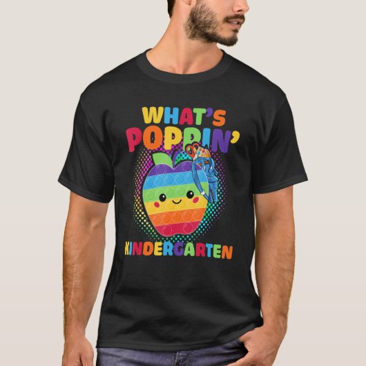 T-shirt Jardin d'enfants Pop It Fidget Toy What's Poppin B (Devant)