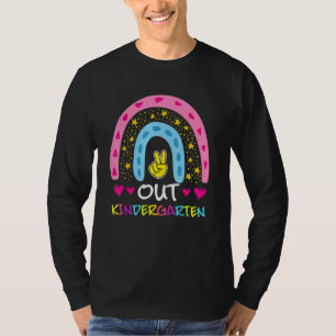 T-shirt Jardin d'enfants Rainbow Peace School Kinder Gradu