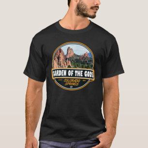 T-shirt Jardin des dieux Colorado Springs Emblem de voyage