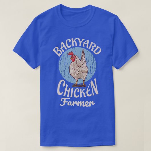 T-shirt Jardin éleveur de poulets pour une ferme agricole (Design devant)