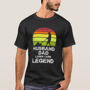 T-shirt Jardin en laiton de gazon Mari papa soin de pelous