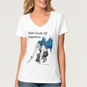 T-shirt Jardin Fairy foncé jardinier Imaginaire Chemises d