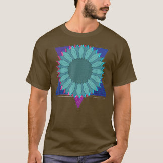 T-shirt Jardin Fleur Fleur Fleur Fleur Retro 90s Vaporwave