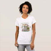 T-shirt Jardin fleuri Vintage (Devant entier)