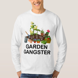 T-shirt Jardin Gangster Funny Jardinage Gardeners Plante L