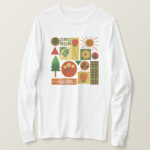 T-shirt Jardin géométrique coloré Amateurs Plantes