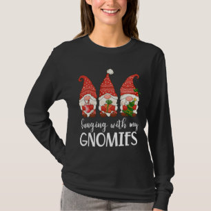 T-shirt Jardin Gnome Pyjamas Noël pendre avec mon Gno