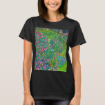 T-shirt Jardin Italien, Gustav Klimt<br><div class="desc">Gustav Klimt (14 juillet 1862 - 6 février 1918) était un peintre symboliste autrichien et l'un des membres les plus importants du mouvement de sécession de Vienne. Klimt est réputé pour ses peintures, ses peintures murales, ses croquis et autres objets d'art. En plus de ses oeuvres figuratives, qui comprennent des...</div>