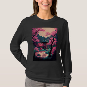 T-shirt Jardin japonais Cherry Blossom pont shire rose