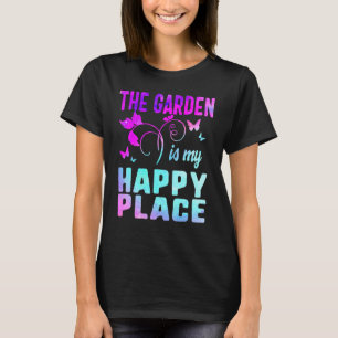 T-shirt Jardin le plus heureux endroit Plante Lady Maman H