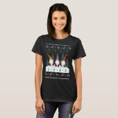 T-shirt Jardin mignon Gnomes Xmas Elf Noël moche (Devant entier)