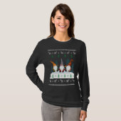 T-shirt Jardin mignon Gnomes Xmas Elf Noël moche (Devant entier)