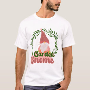 T-shirt Jardin Mignon Nain de Jardin Couronne Florale de P