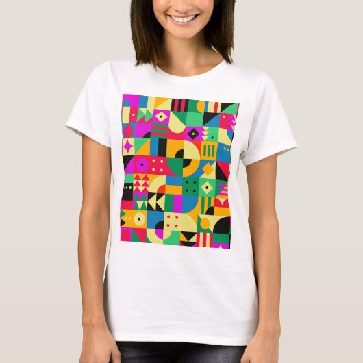 T-shirt Jardin moderne Abstrait (Devant)