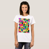 T-shirt Jardin moderne Abstrait (Devant entier)