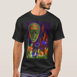 T-shirt Jardin mystique. Les gros caractères disponibles,