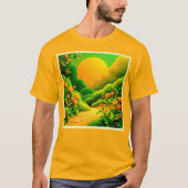 T-shirt Jardin Orange Luxuriant (Devant)