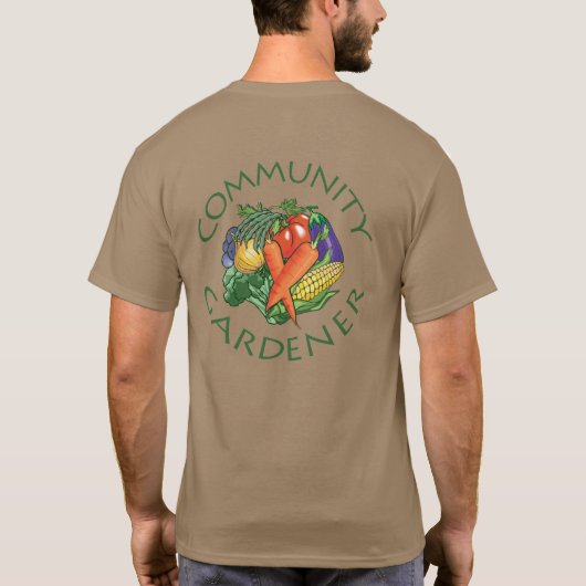 T-shirt Jardin potager communautaire (Dos)