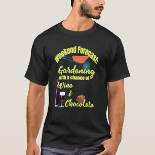 T-shirt Jardin Prévision Vin & Chocolat Jardin Gardene