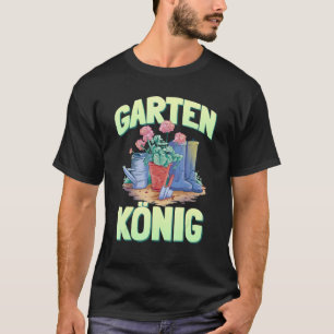 T-shirt Jardin Roi Jardinage Vert Équilibre Jardin