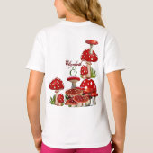 T-shirt Jardin Rouge Berry Toadstool Verdure Magie Champig (Dos)