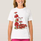 T-shirt Jardin Rouge Berry Toadstool Verdure Magie Champig (Devant)