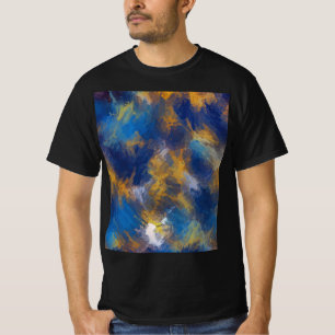 T-shirt Jardin secret - Bleu profond et Brown