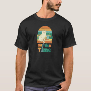 T-shirt Jardin Temps Mignon Chat Arrosage des plantes Natu