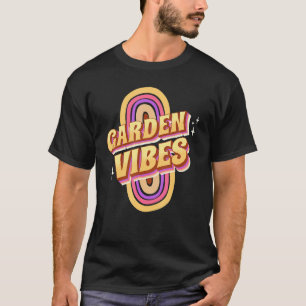 T-shirt Jardin Vibes Cool Retro Arc-en-ciel Jardin Jardini