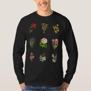 T-shirt Jardin vintage fleuri botanique Tee