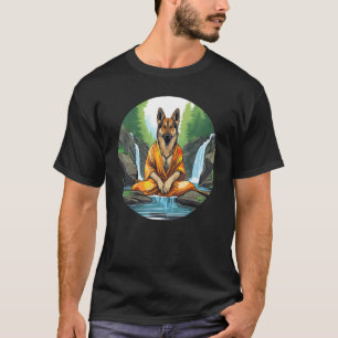 T-shirt Jardin Zen de Berger Allemand Drôle de Méditation