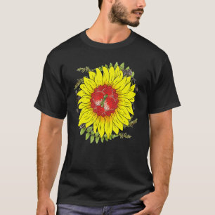 T-shirt Jardinage 4\Fleur Fleurie Baie Rouge Jardinier Str
