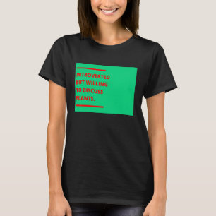 T-shirt Jardinage 4\Introverti Mais Prêt à Discuter Pla