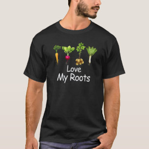 T-shirt Jardinage 4\J'aime mes légumes racines et jardinag