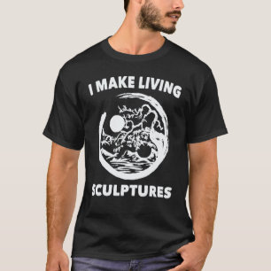 T-shirt Jardinage 4\Jardin Je Crée des Sculptures Vivant